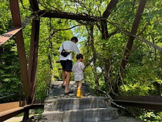 パパと恐竜見学