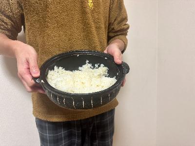 朝ごはんを作ってくれるパパ