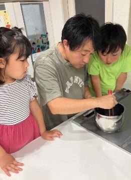 一緒にサイクリングしてくれる父ちゃん