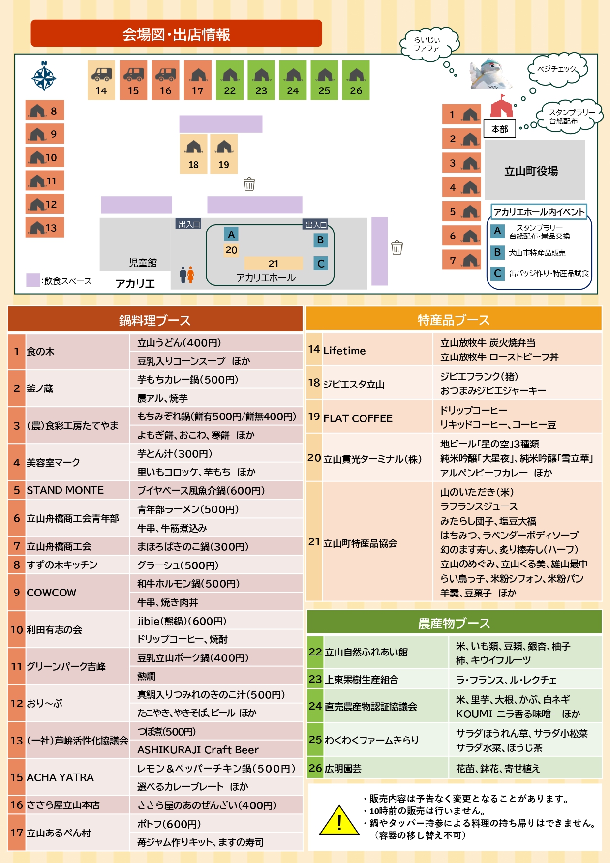 たてやまグルメ・フードフェス2025裏